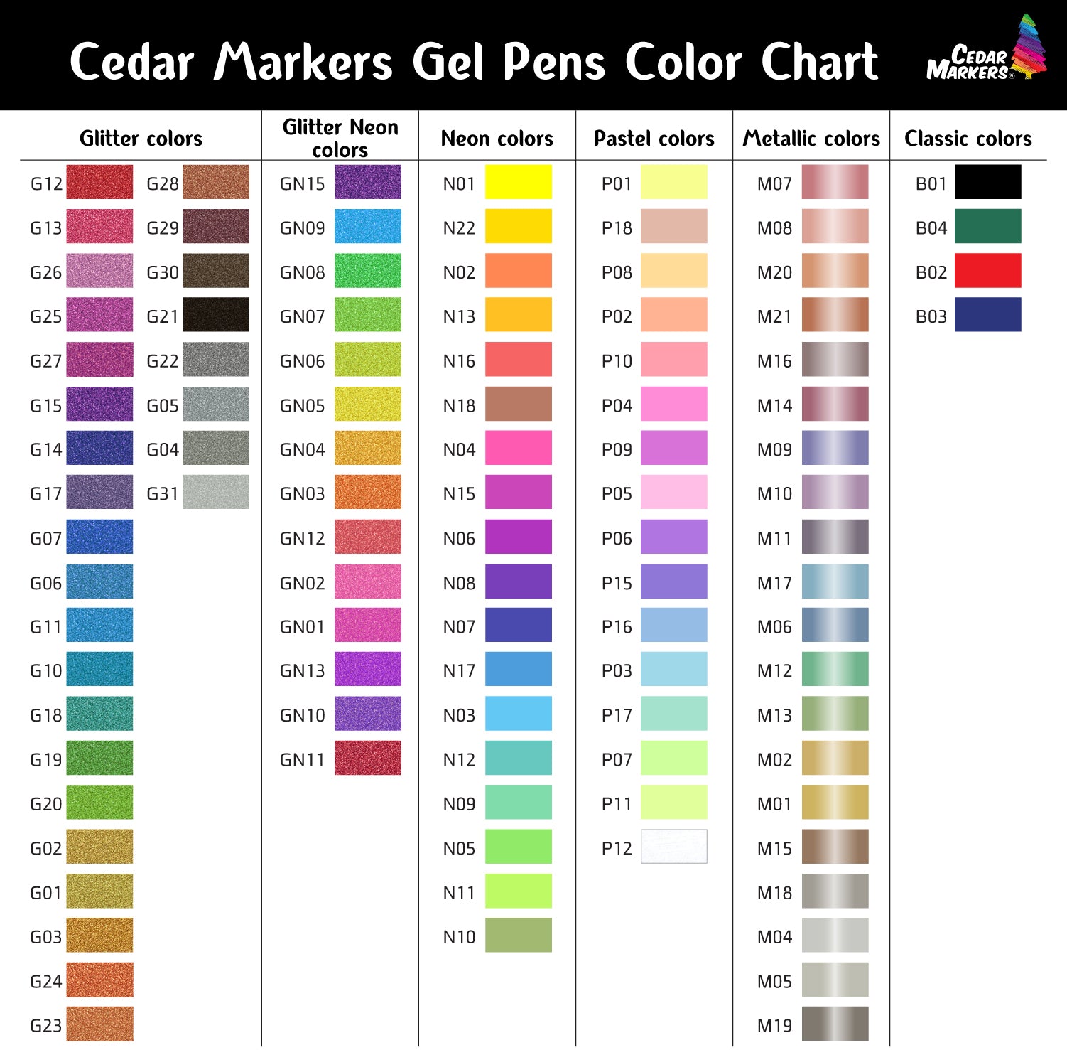 gel pens to color with