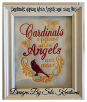 Cardinals Appear When Angels Are Near 9x6
