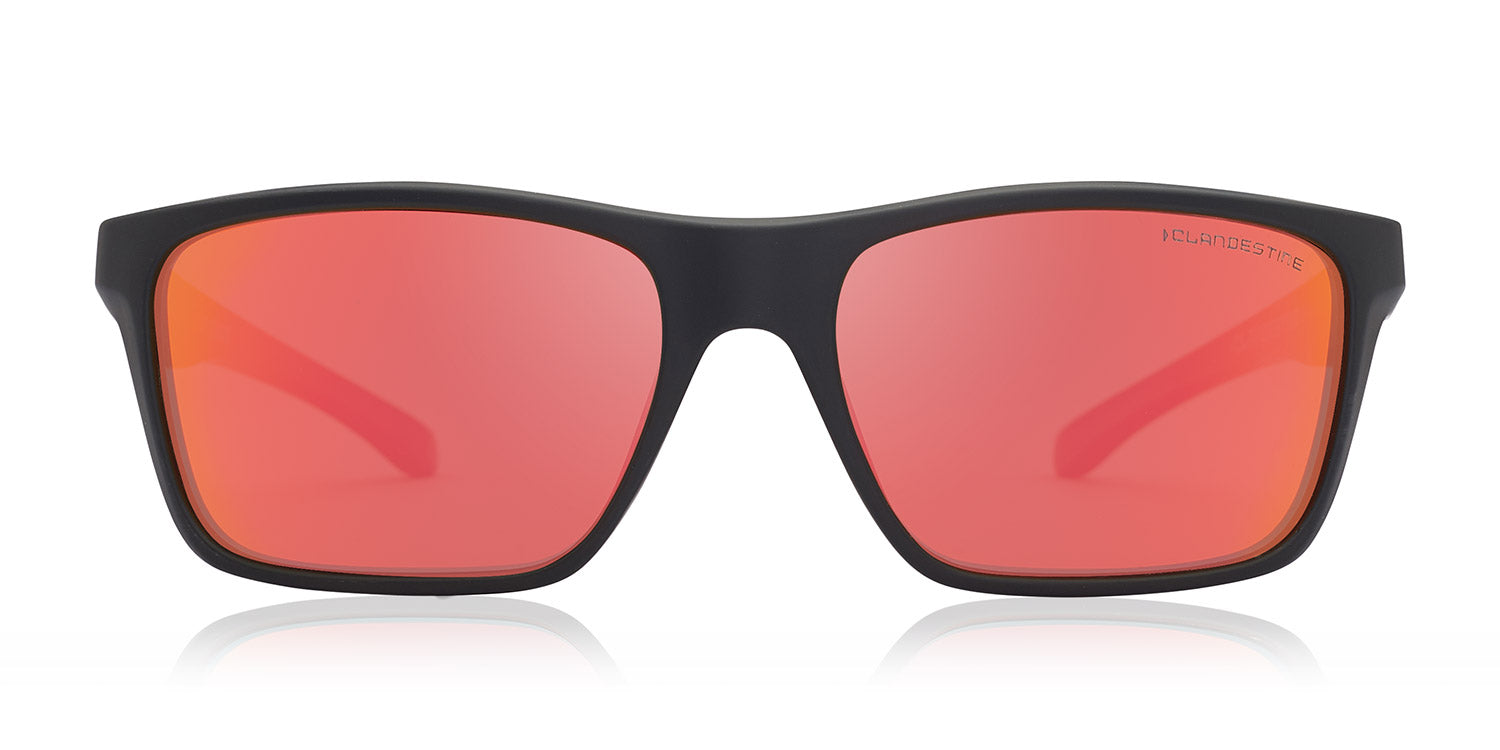 de sol SQUARE⑥ MATTE BLACK RED BY HYPE by CLANDESTINE®