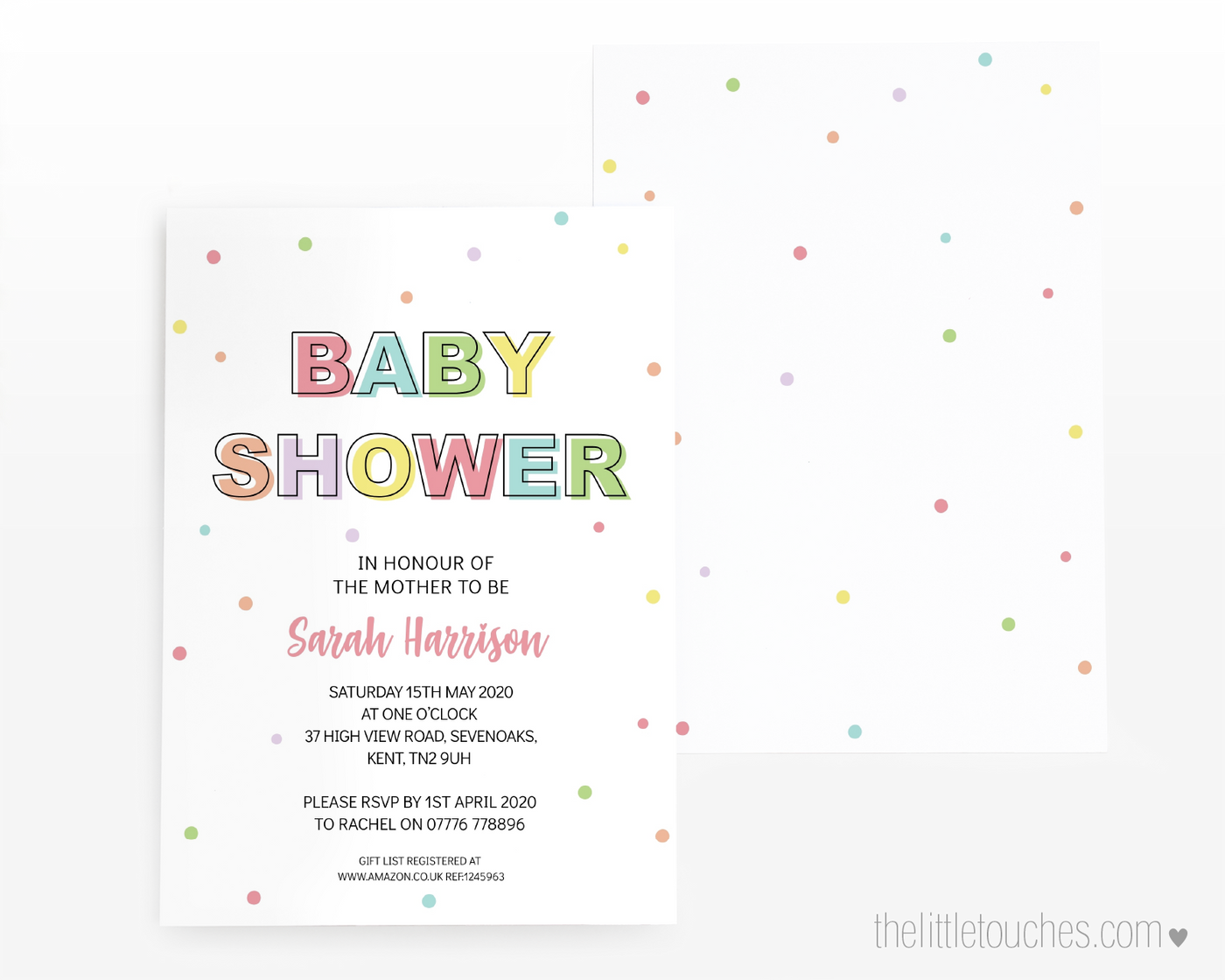 purple-daisy-polka-dot-baby-shower-invitation-turquoise-purple-white