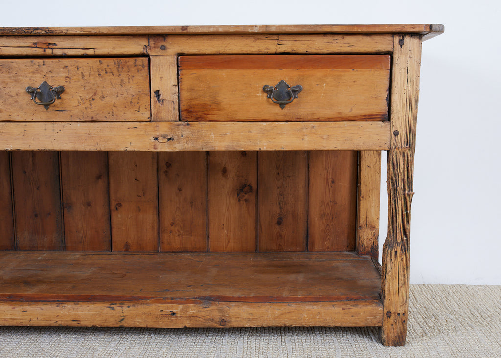Country English Pine Welsh Dresser With Pot Board Erin Lane Estate