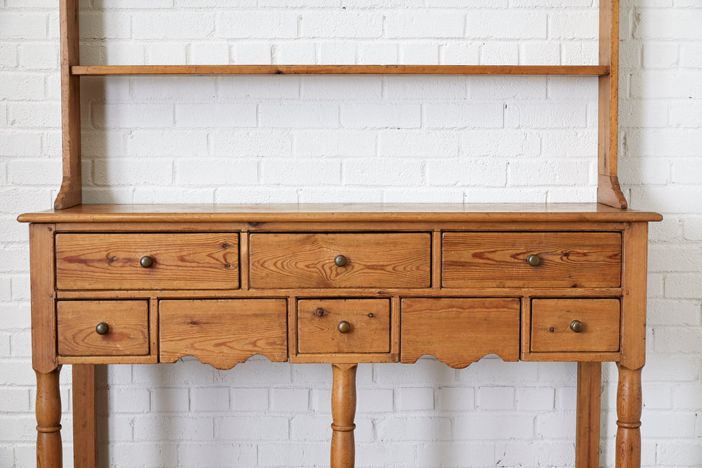 English Pine Welsh Dresser With Pot Board And Rack Erin Lane Estate