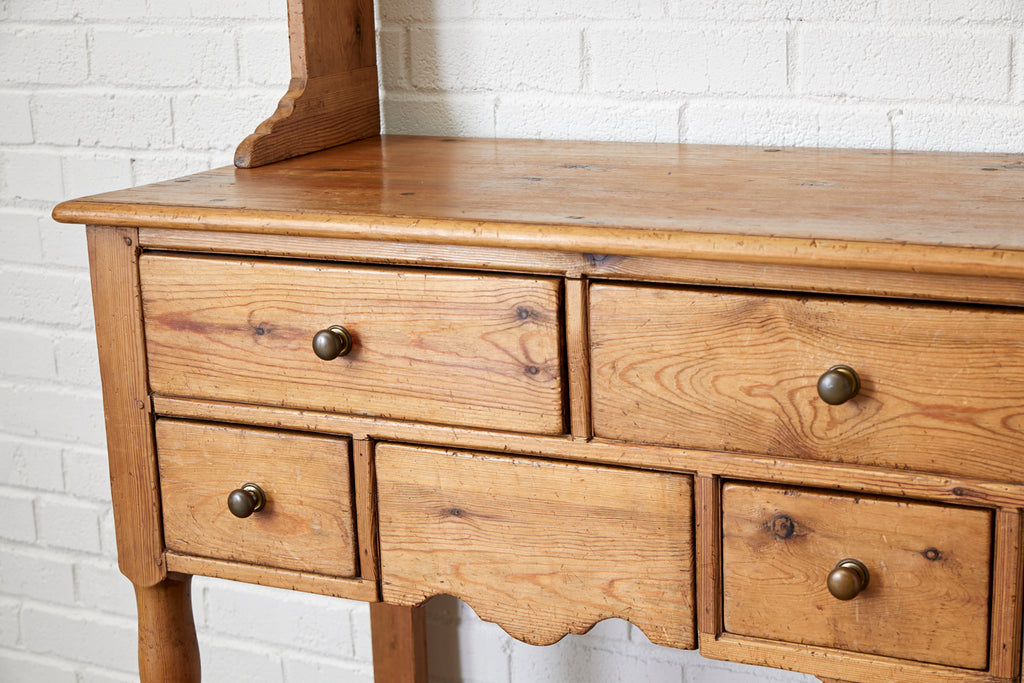 English Pine Welsh Dresser With Pot Board And Rack Erin Lane Estate