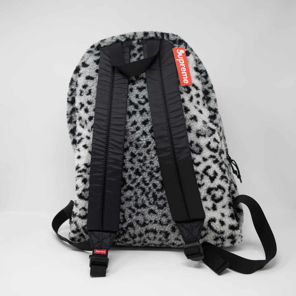 Supreme Leopard Fleece Backpack Grey (NEW) – Famous Grail