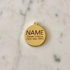 Pupperoni</br>ENAMEL CHARM/ID TAG</br>Engraved - BUBU BRANDS