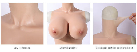 Top Quality H Cup Silicone Breast Forms for Crossdressers and Transgen – My  Crossdresser Shop