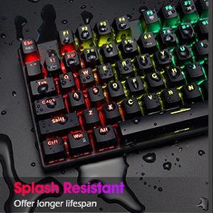 Tecisoft egornomic keyboard splash water resistant