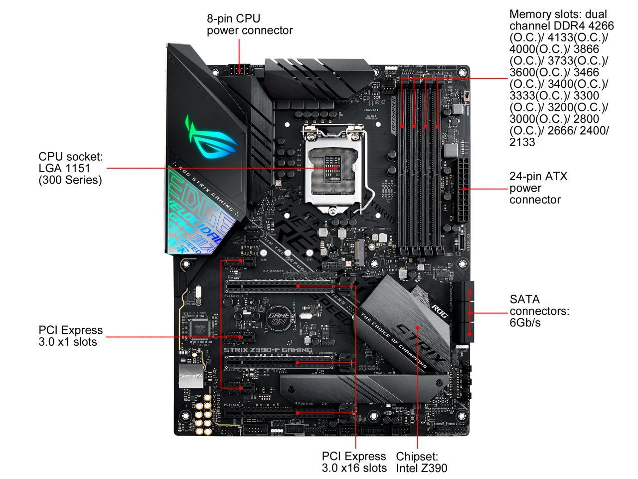 Asus Rog Strix Z390-H Gaming Motherboard Lga1151 (Intel 8Th – TeciSoft