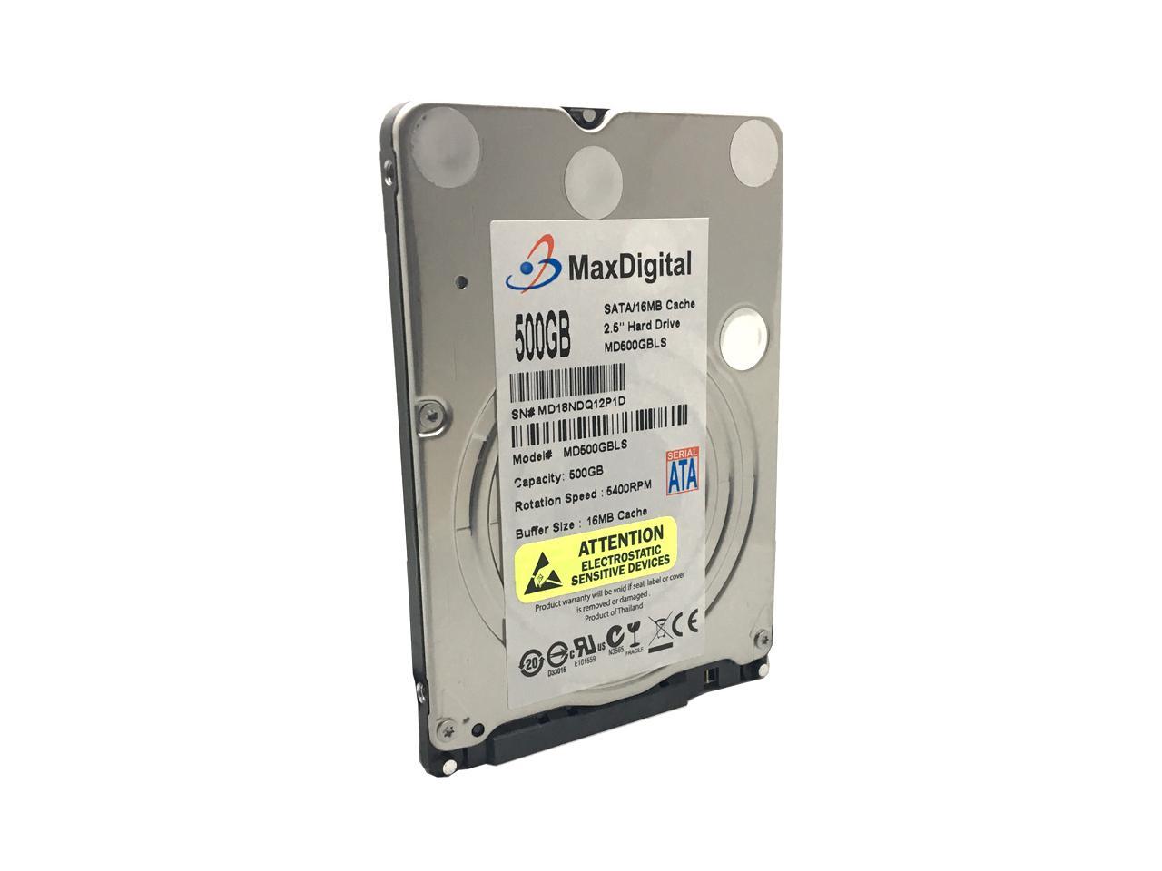 Maxdigital 500Gb 5400Rpm 16Mb Cache Sata 6Gb/S 7Mm 2.5In Notebook / Mobile Hard Drive