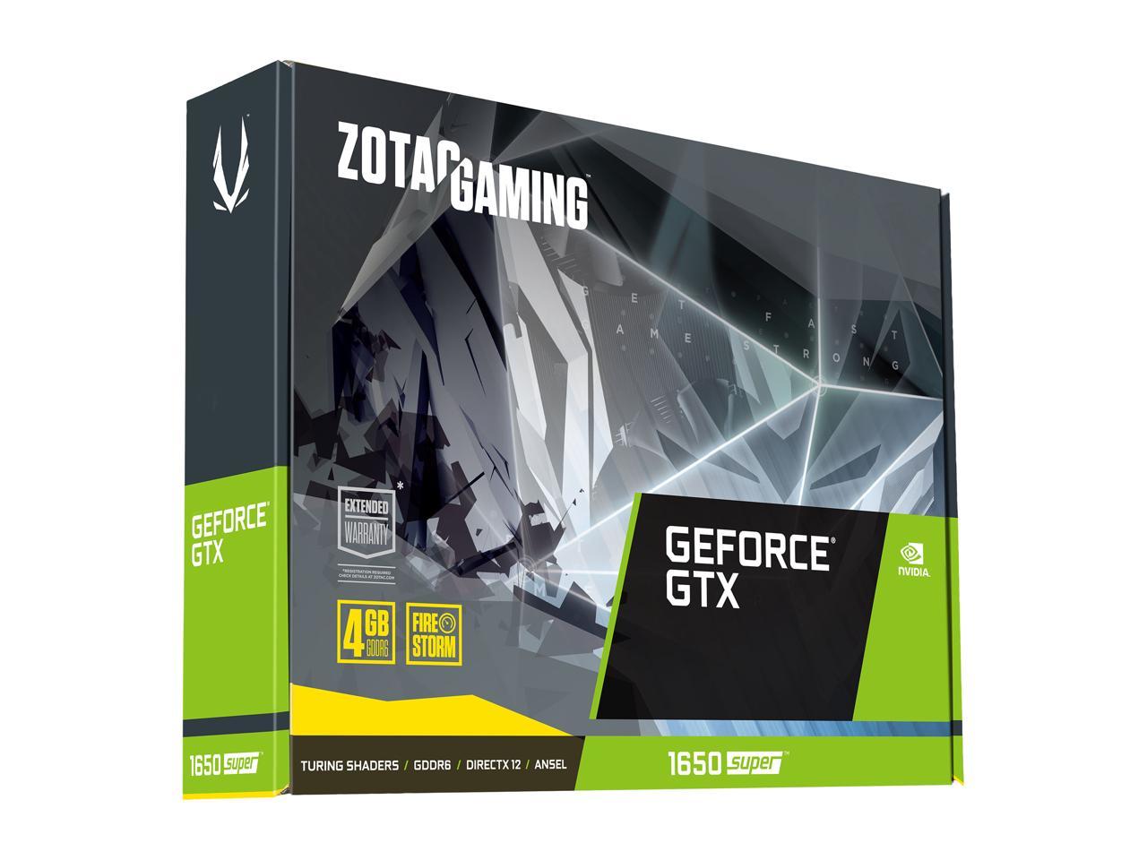 Zotac Geforce Gtx 1650 Super 4Gb Gddr6 Pci Express 3.0 Video