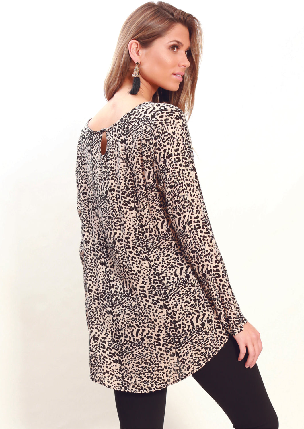 leopard high low top