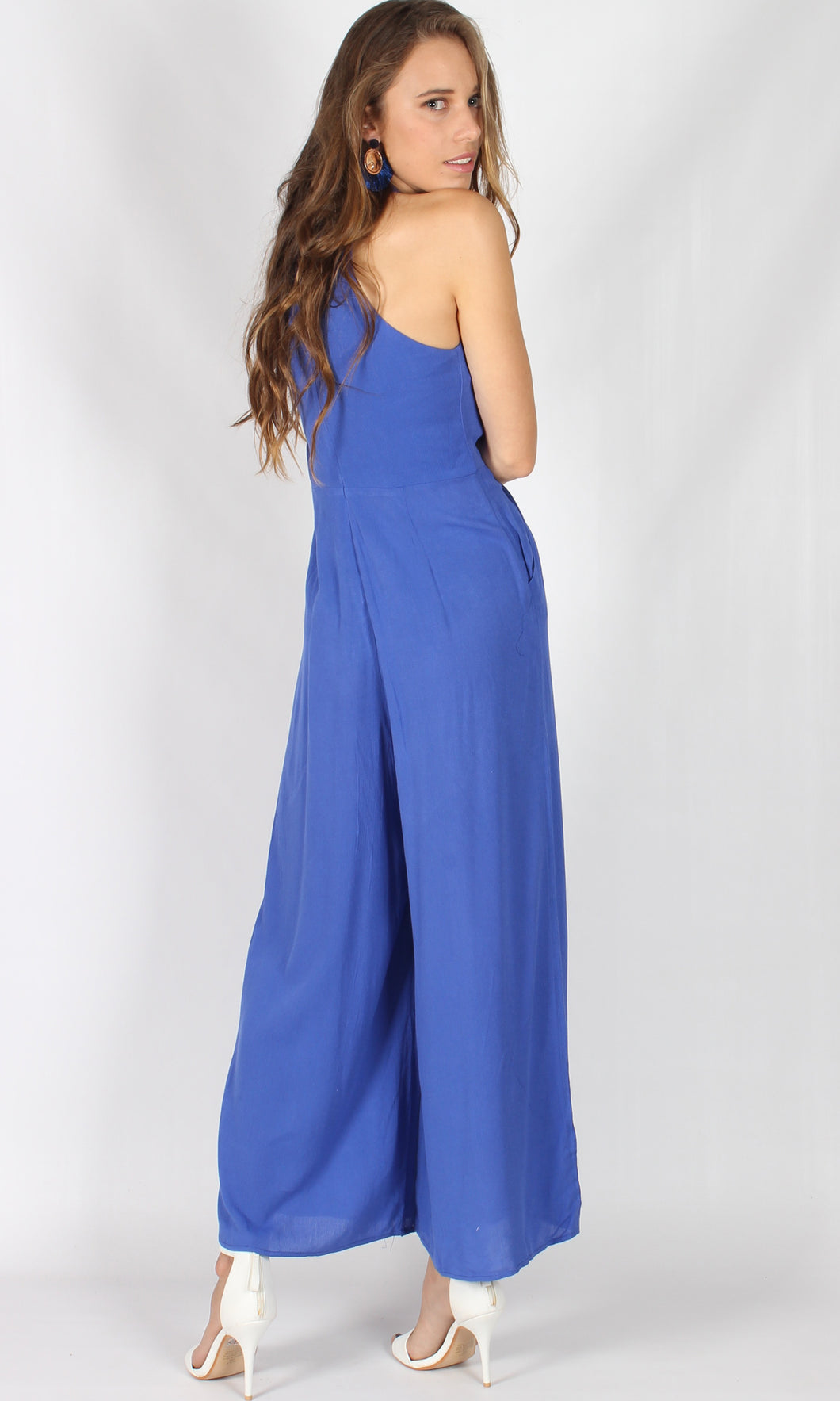 RV1183SS Royal Blue Wide Leg JUMPSUIT (Pack)