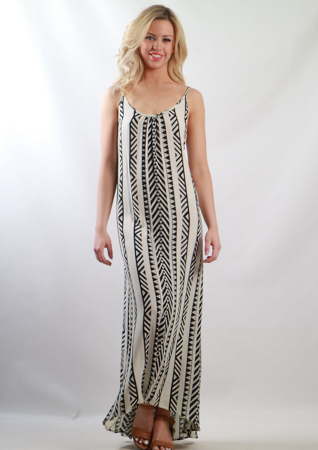 YW2163-1SS Tribal Maxi Dress (Pack)