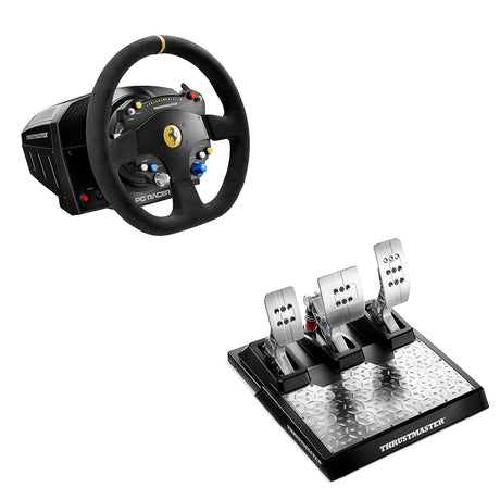  Thrustmaster T300 Ferrari Integral Racing Wheel Alcantara  Edition Racing Wheel with pedals Compatible with (PS5, PS4, PC) :  Everything Else