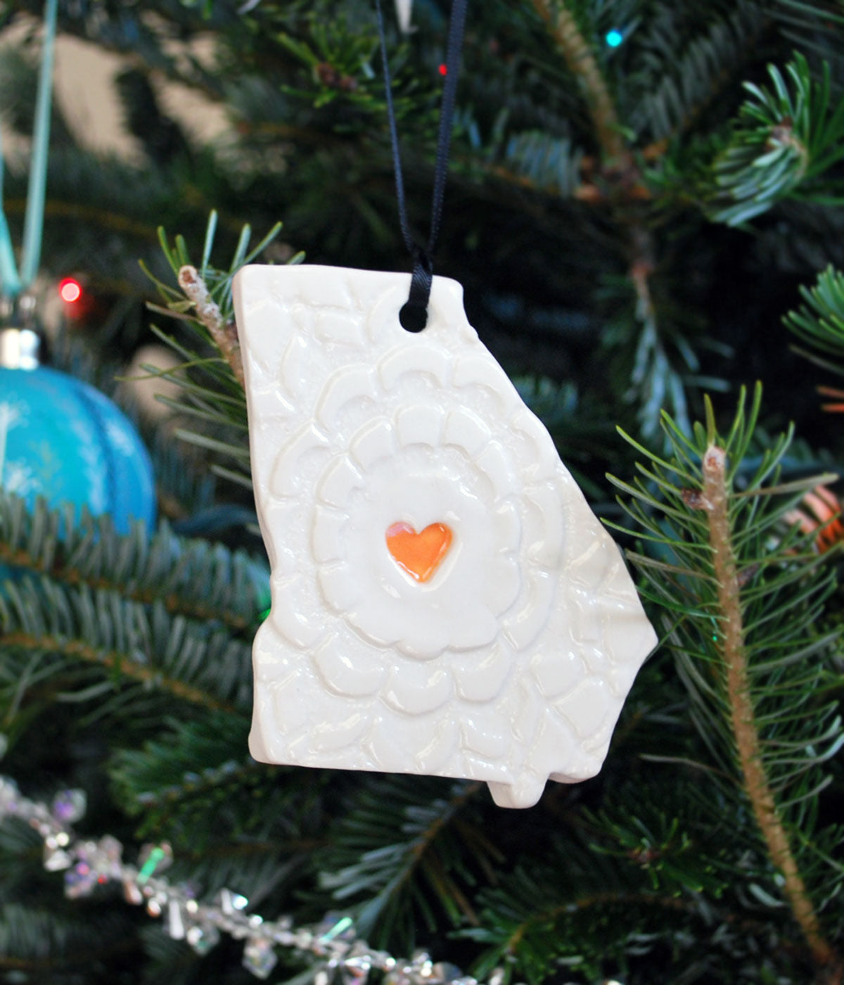 State Ornament - Lace with Heart - Made to Order