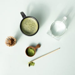 Cymbiotika Organic Matcha - Traditional Japanese Matcha Tea Bowl - Bamboo Whisk, Stone Whisk Holder, & Bamboo Scoop