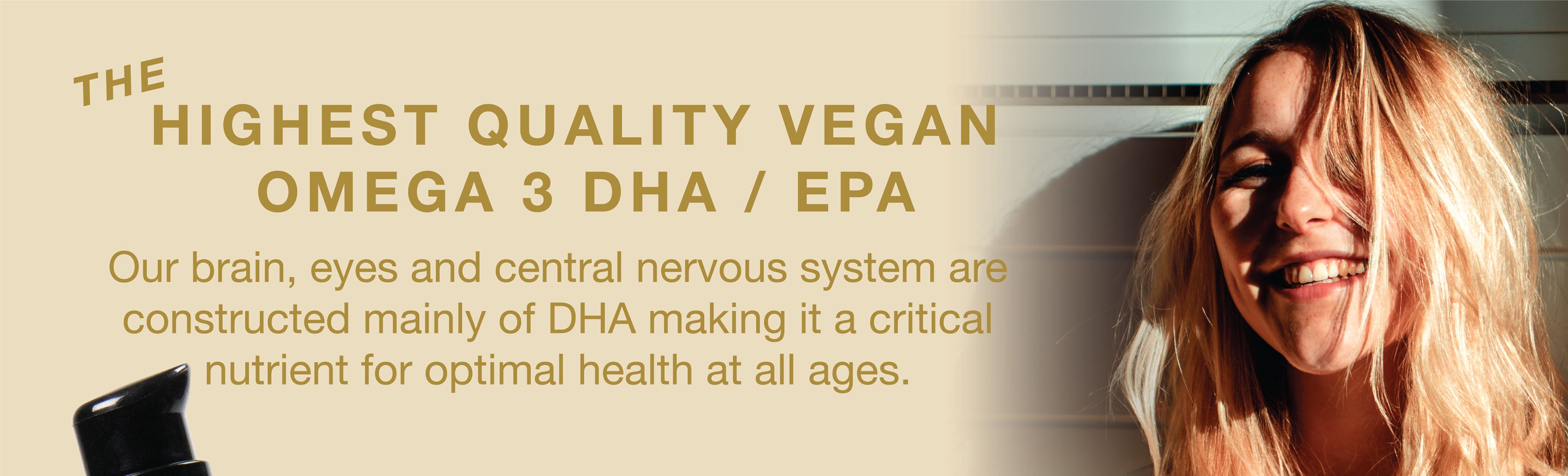 Omega 3 DHA/EPA vegano de la más alta calidad para nuestro cerebro, ojos y sistema nervioso central.