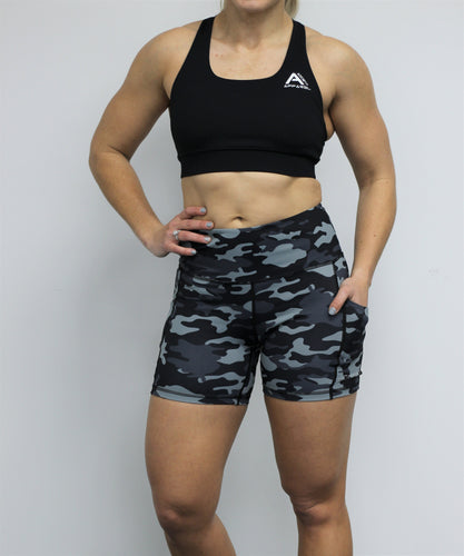 Ladies Workout Shorts with pockets – Ascent Apparel