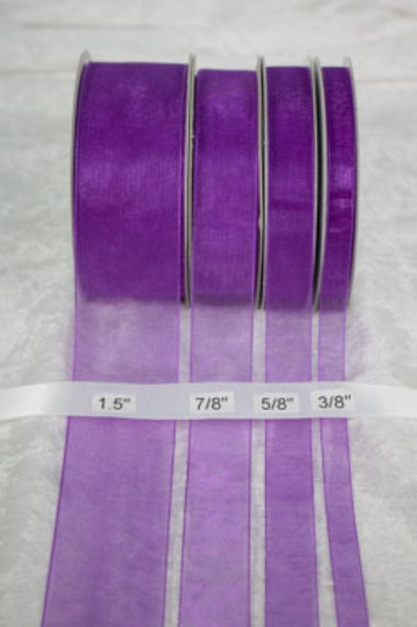 eggplant organza ribbon