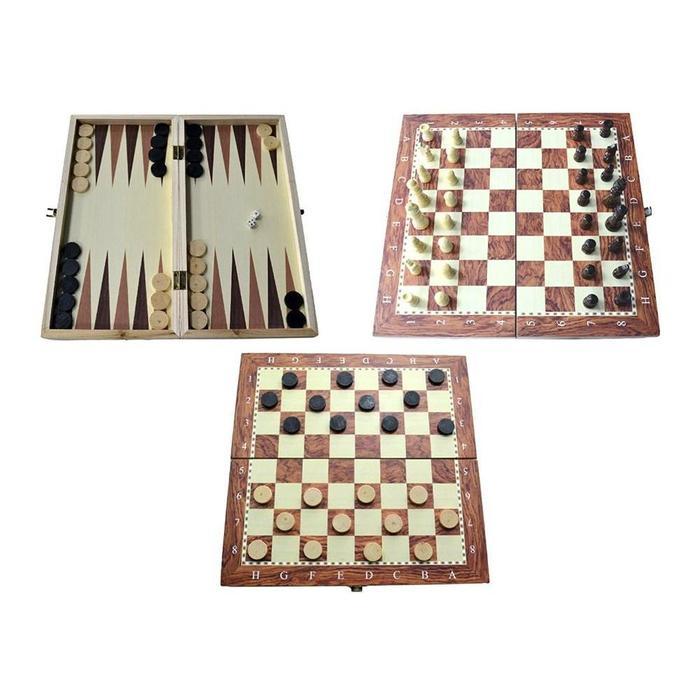 deluxe chess and checkers board game for the blind