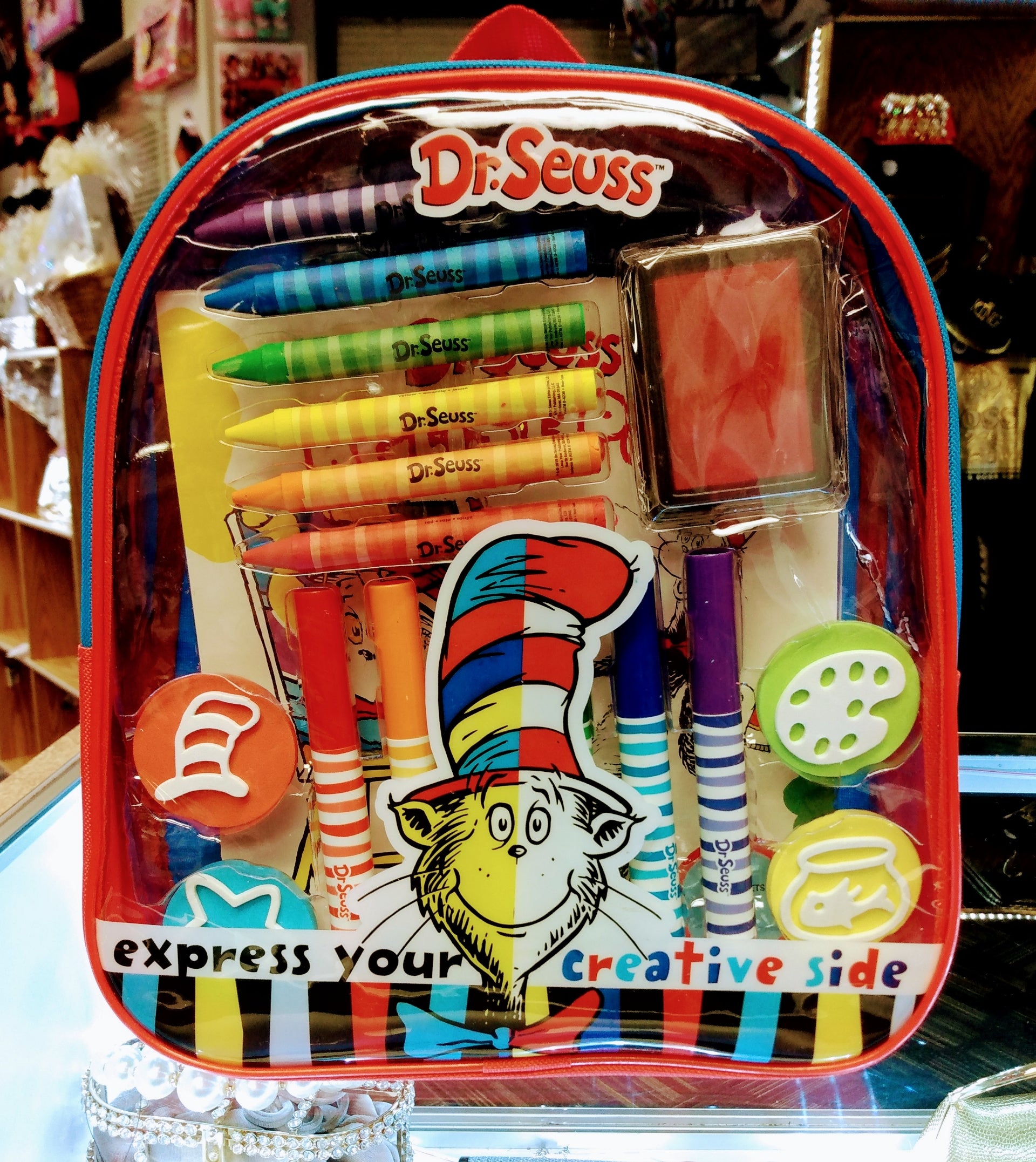 Dr. Seuss Activity Backpack Optimismic Wigs and Gifts St. Paul, MN