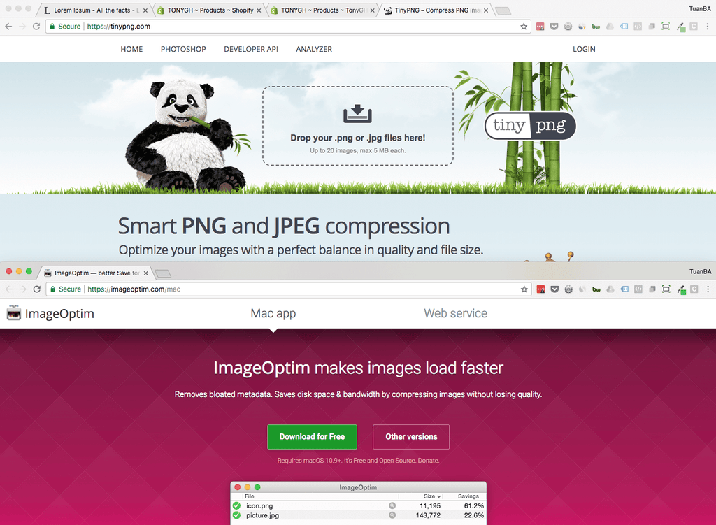 image compression with tinypng