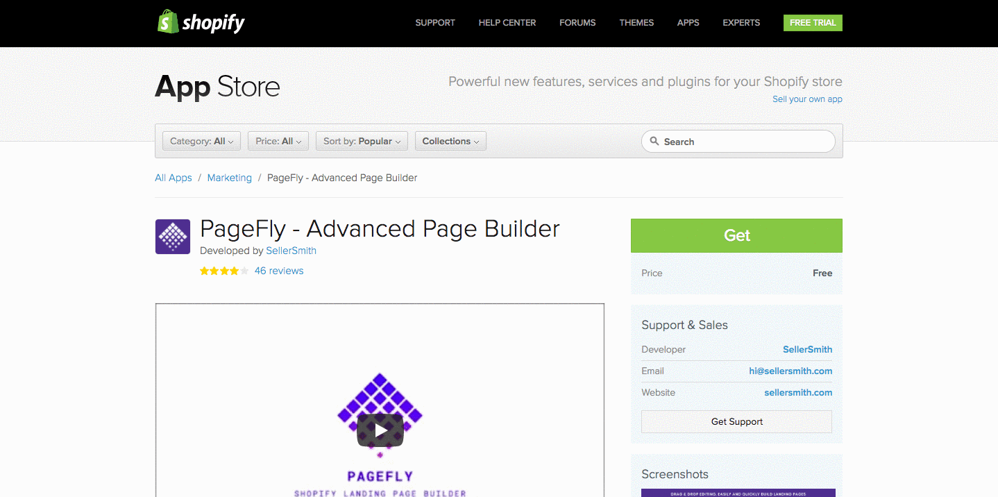 Install PageFly Page Builder