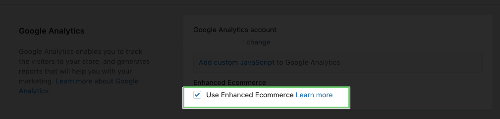 setup enhanced Google analytics tracking on Shopify