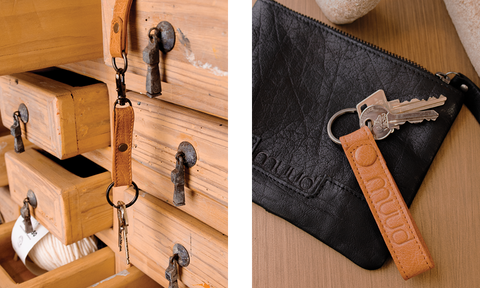 Leather key hangers