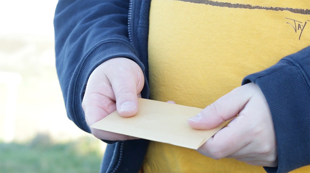 hands holding a letter