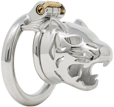 The Cub Stainless Steel Hex Lock Chastity Cage