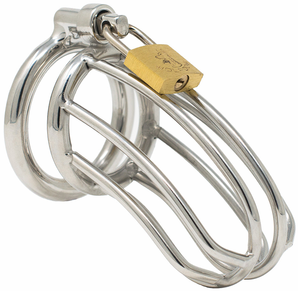 Siebe Bonnet Stainless Steel Male Chastity Device | House of Denial