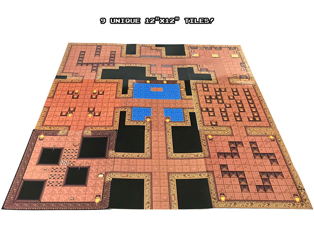16 Bit Dungeon Tiles Series 1 Darksilver Forge