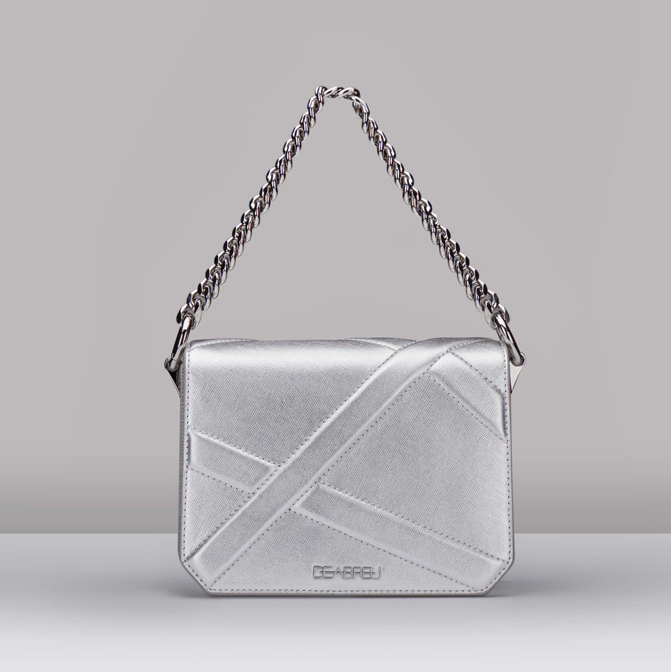 silver cross body handbag