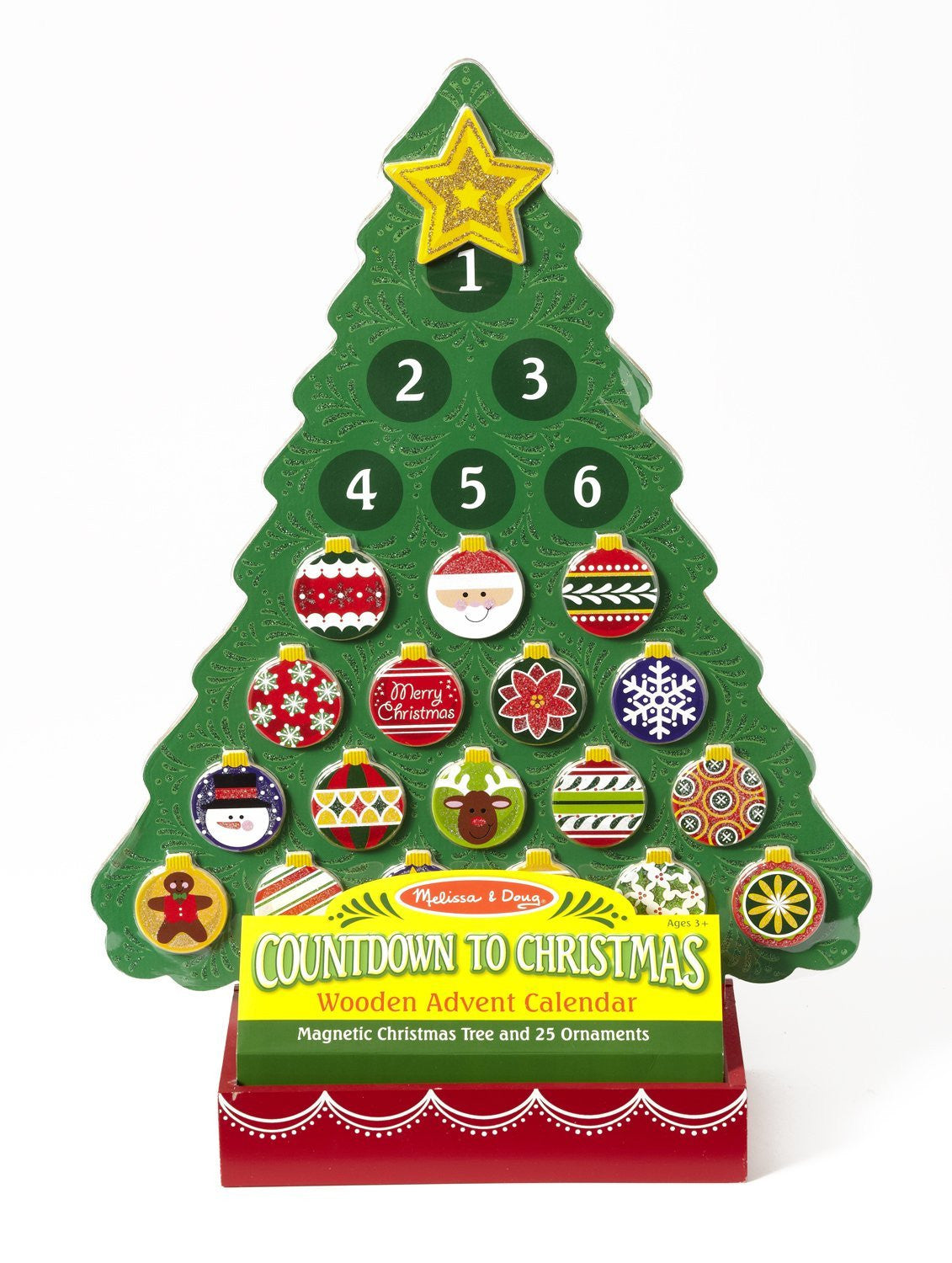 Melissa & Doug Countdown to Christmas Wooden Religious Advent Calendar