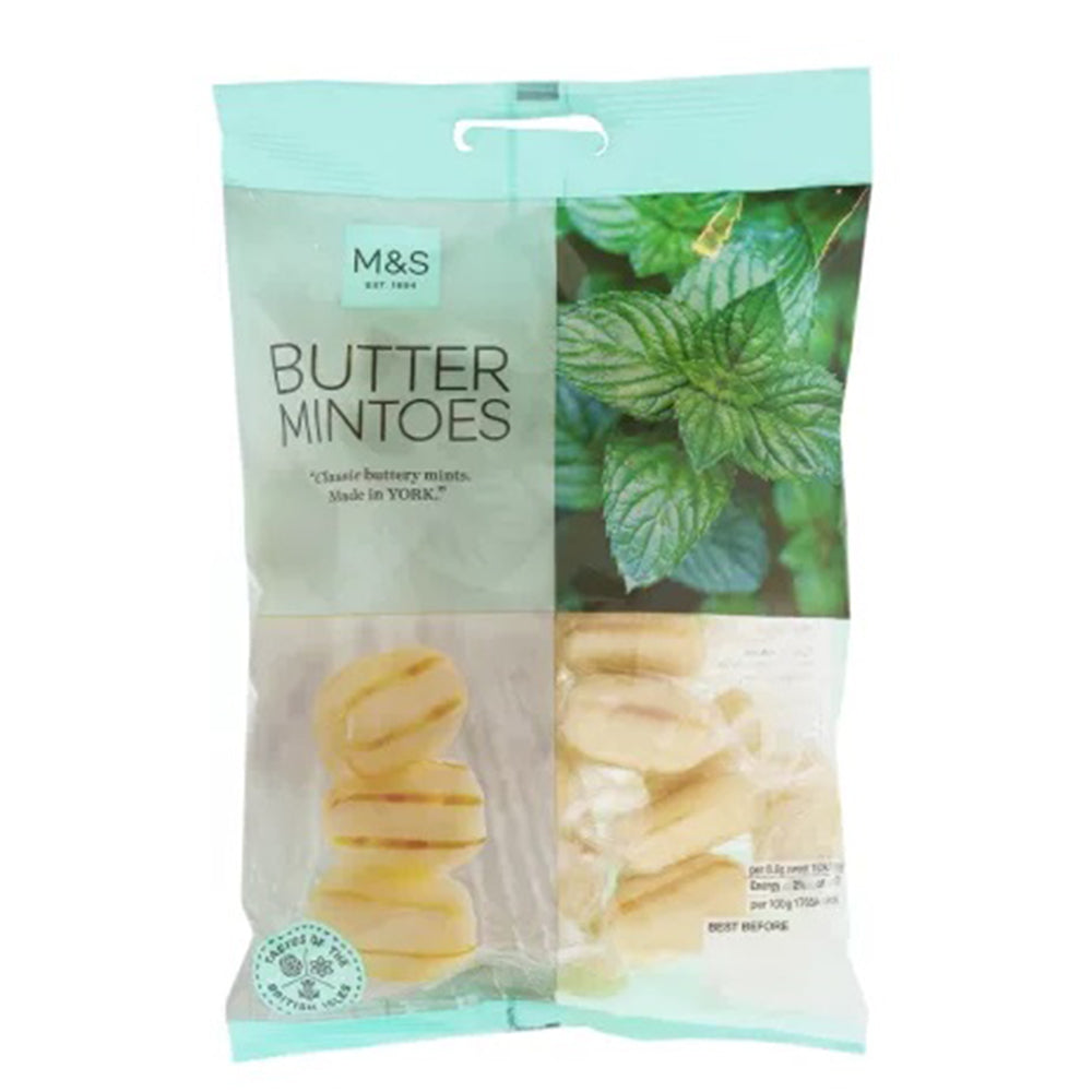 Mints Marks & Spencer Butter Toffee Humbugs Mintoes Sweets Vegetarian