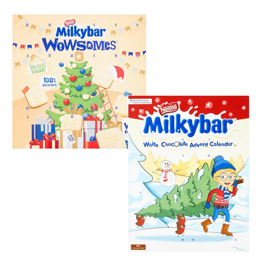 MilkyBar Wowsomes White Choc Advent Calendar 24 Days Count Down xmas