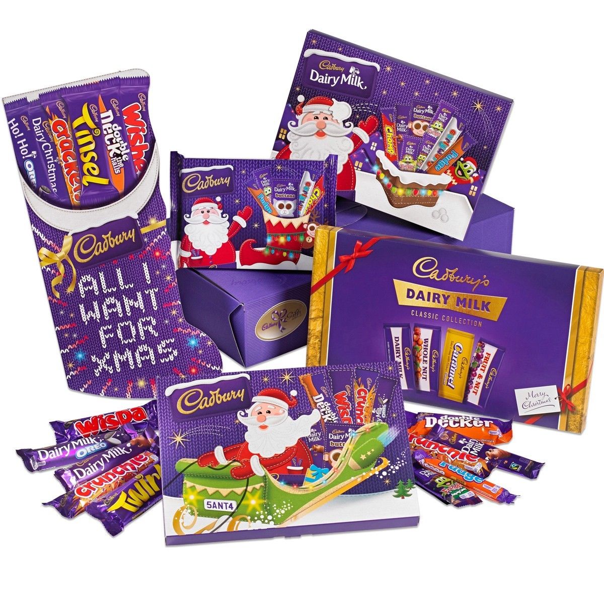 Cadbury Mega Christmas Chocolate Selected Box Tub Tin Advent Calendar