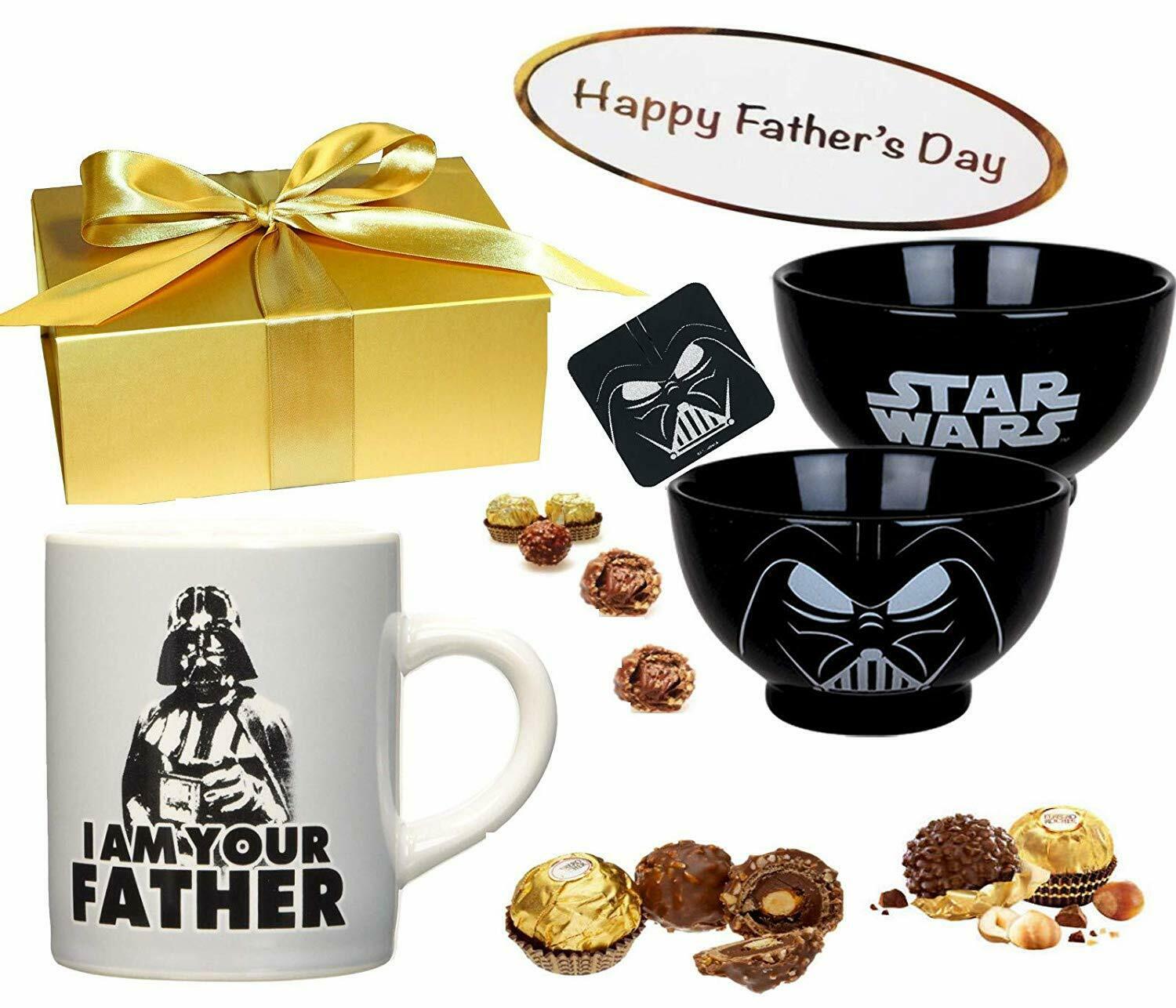 Father's Day Star Wars Gift Set with Bowl, Mug, Coaster
