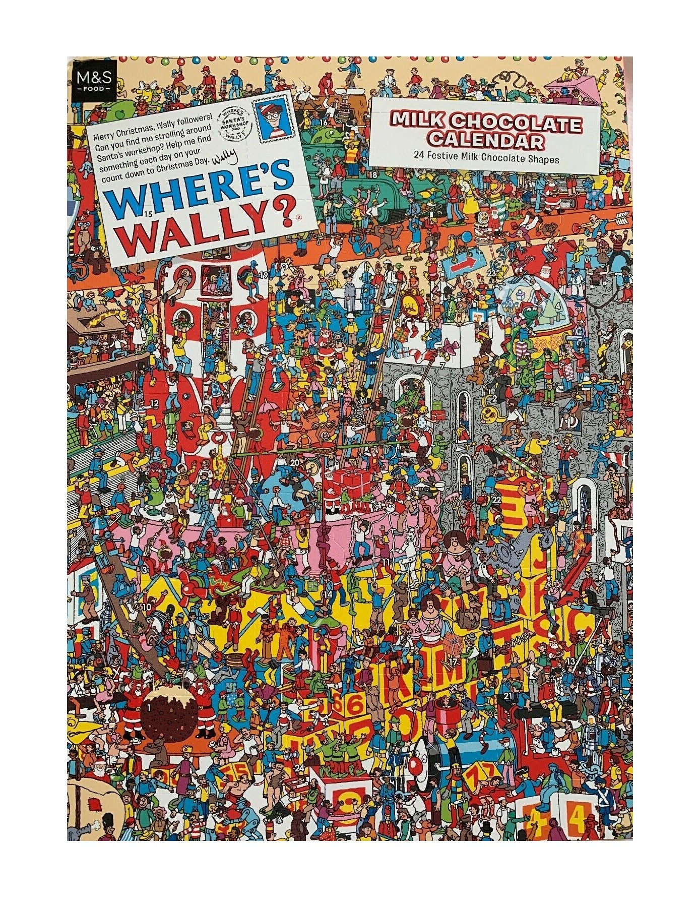 M&S Advent Calendar Where's Wally / David Williams Milk Chocolate