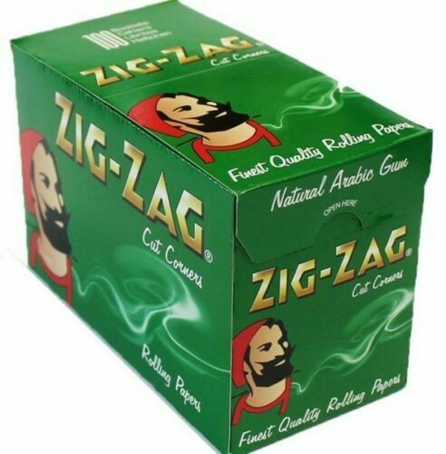 ZIG ZAG ROLLING PAPERS GREEN REGULAR SIZE BOX OF 100   Zigzaggreen 600x 