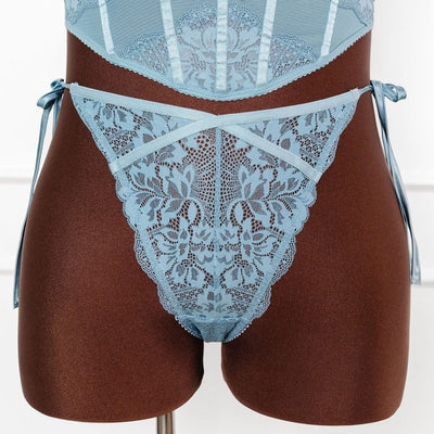 Side-Tie Bow-Accent Lace Panties