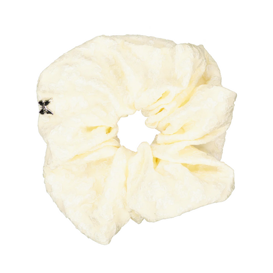 Arabellé Oversized Textured Floral Scrunchie - 4030
