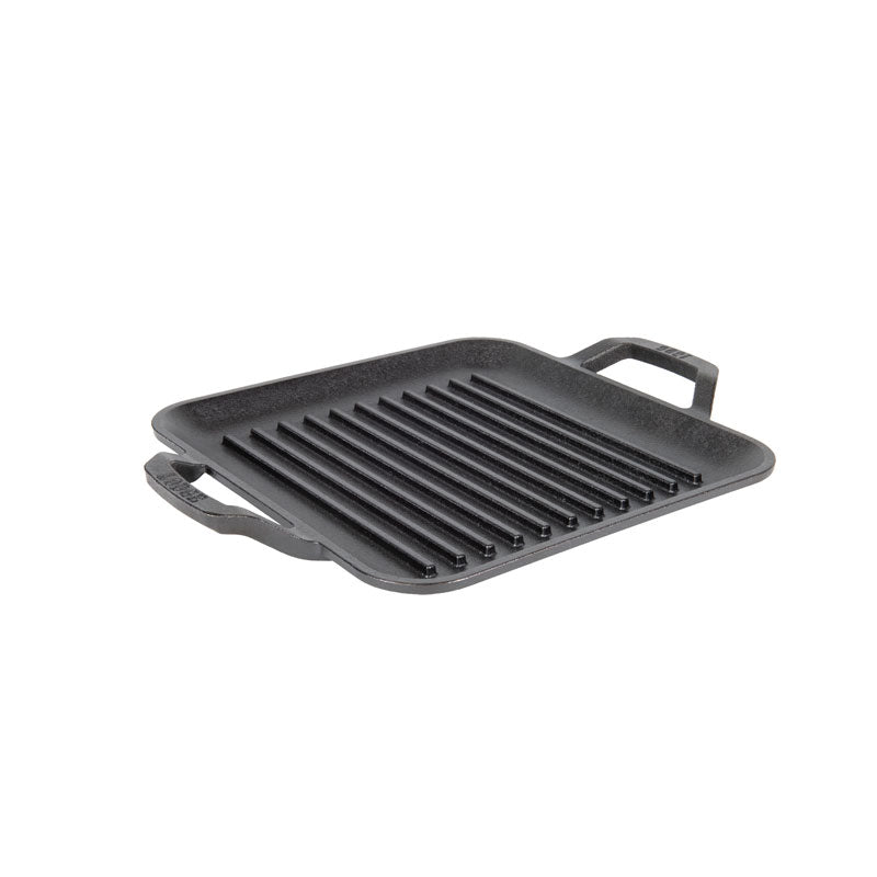 Lodge Cast Iron Wildlife Series 10.25 Inch Square Grill Pan, Fish