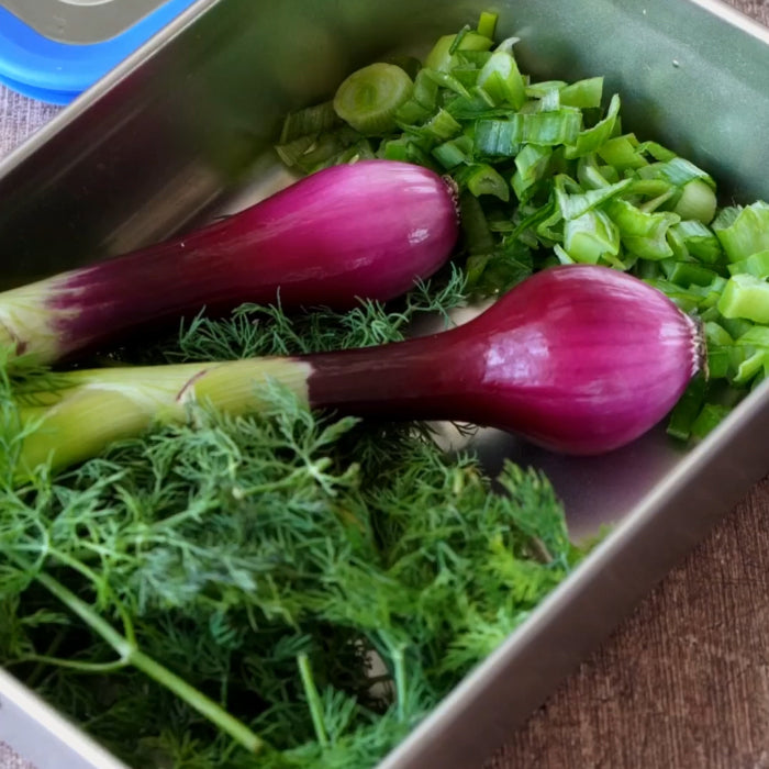 Smoky Carrot and Lentil Salad Food Prep in Lunch Box