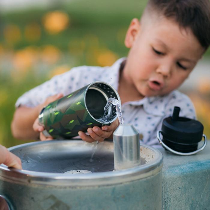 Kids' Water Bottles with Straw Lid