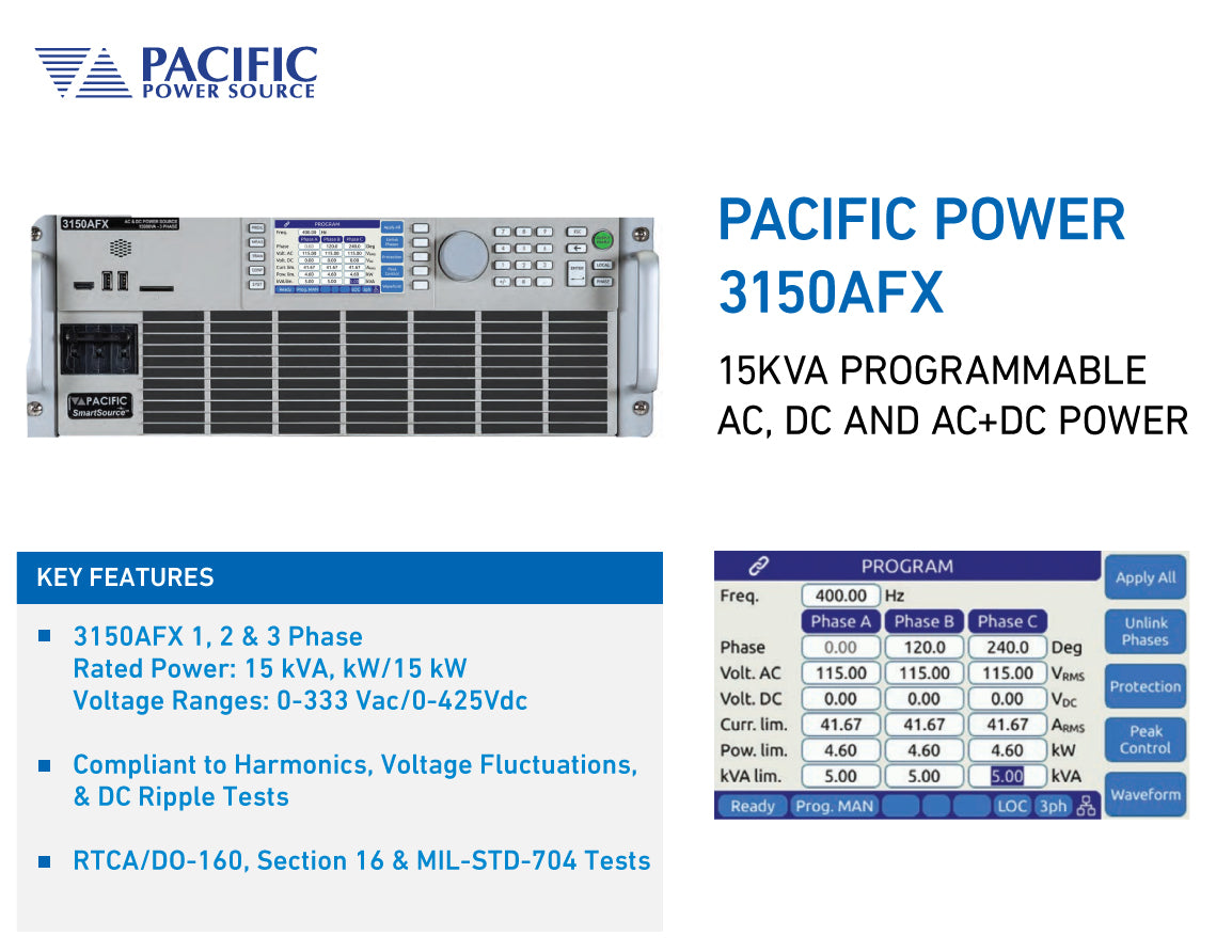 Pacific Power 3150AFX Overview