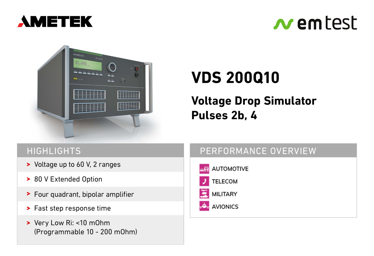 EM Test VDS200Q10 overview