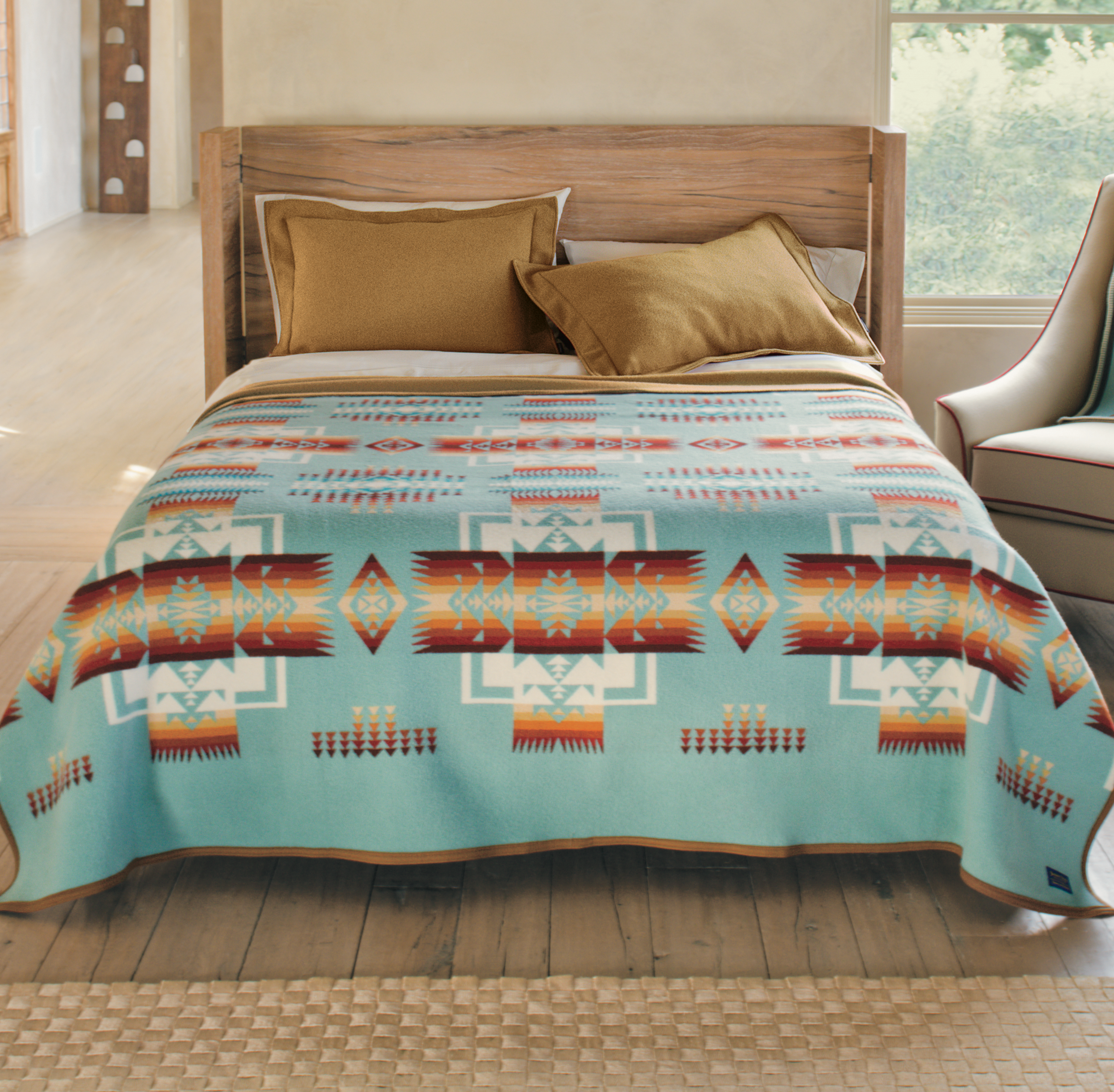 Chief Joseph Blanket - Aqua