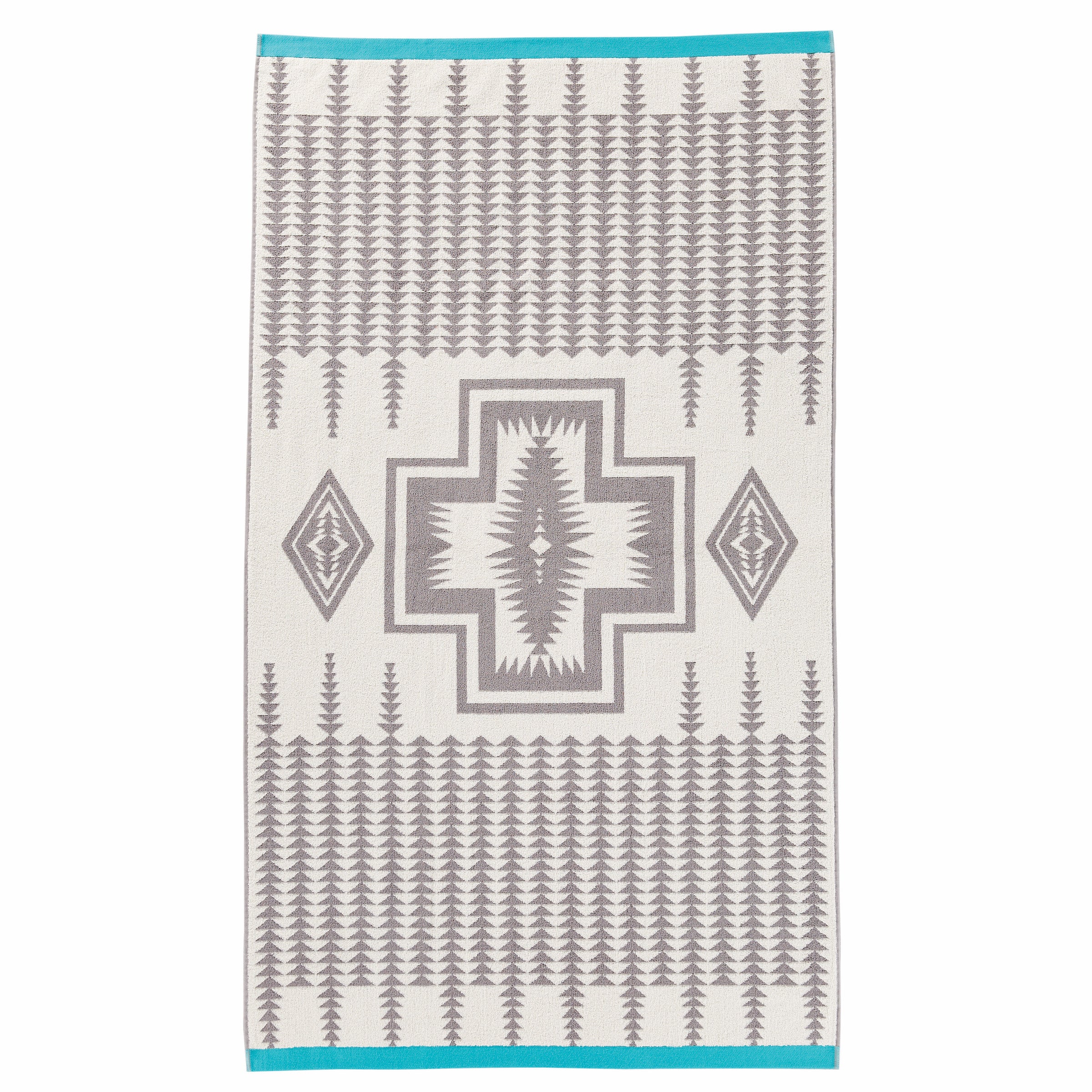 Jacquard Beach Towel - Harding Grey